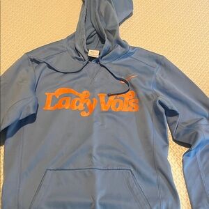 Summitt Blue Lady Vols Hoodie with Orange Logo